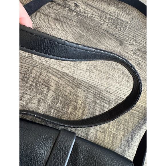 Fossil Kinley Crossbody Black White Houndstooth Checkered Front Flap 9” Small - Picture 5 of 16